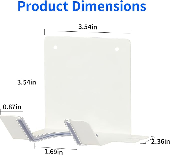 Hair Dryer Holder, Blow Dryer Holder Wall Mounted Hair Tool Organizer Self - Image 6