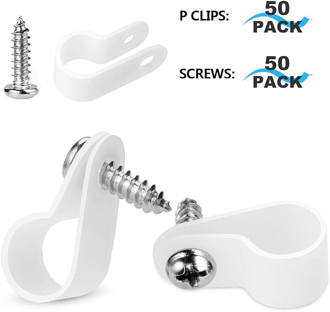 LOKMAN 50 Pack 1/2 Inch Rope Light P-Style Mounting Clips - Image 7
