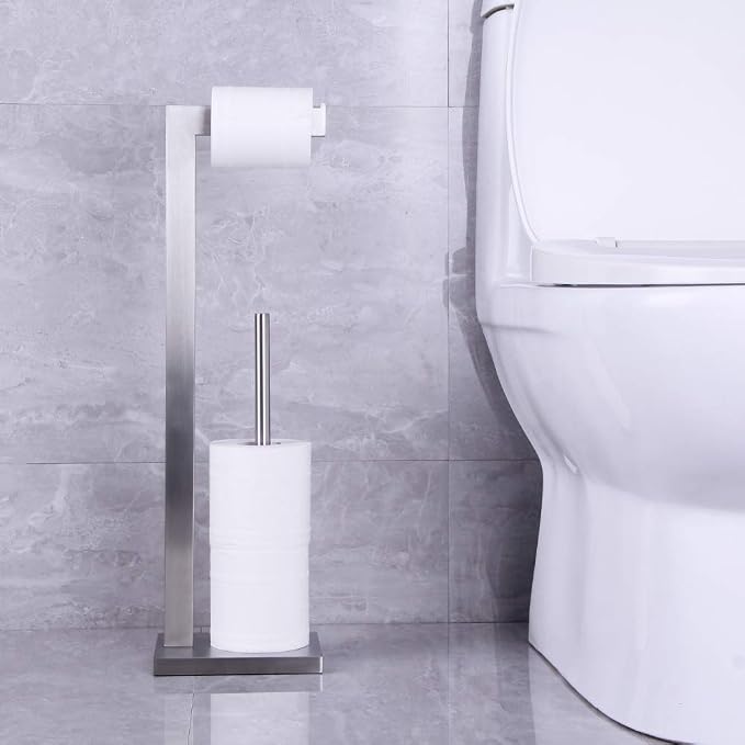 Free Standing Toilet Paper Holder Stand - Image 4