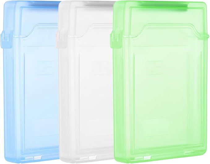 PATIKIL 4.5" x 3.2" Hard Drive Disk Case, 1Set Plastic Hard Disk Storage Box by PATIKIL