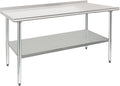 HARDURA Stainless Steel Prep & Work Table 30 x 60 Inches NSF Heavy Duty by HARDURA