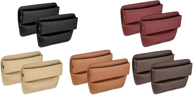 Riloer Car Organizers for Gap Leather Waterproof Car Seat Gap Fillers for Cars - Image 2