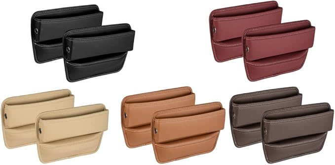 Riloer Car Organizers for Gap Leather Waterproof Car Seat Gap Fillers for Cars - Image 2