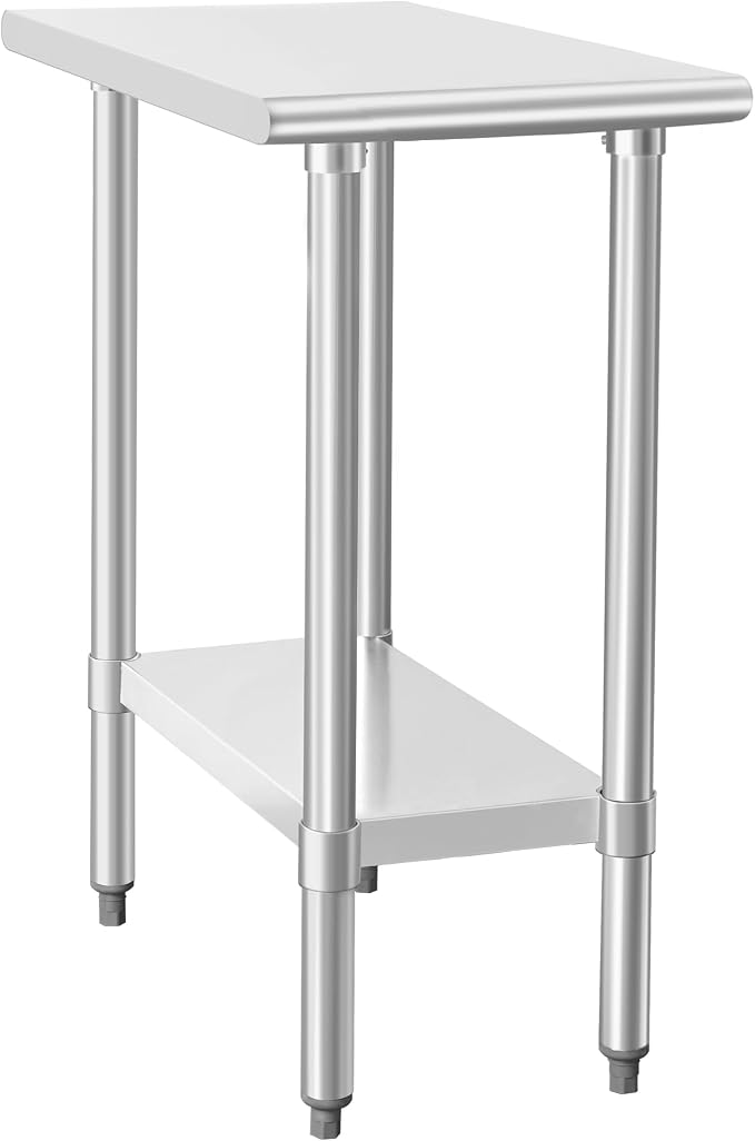 HARDURA Stainless Steel Work Table Commercial 30×15 Inches Kitchen Prep Table by HARDURA
