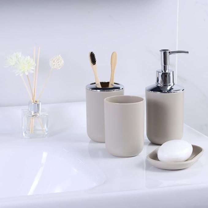 IMAVO Bathroom Accessories Set, Bathroom Set, 7 Pieces Bathroom Accessory Set - Image 5