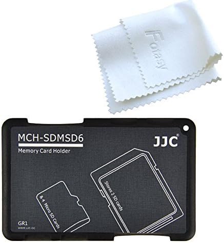 JJC MCH-SDMSD6GR Small Wallet Memory Card Case, SD Memory Card Case, Micro SD by Fotasy