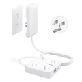 TROND Flat Plug Power Strip - 6ft Extension Cord with Multiple Outlets and 4 by TRONDOfficial
