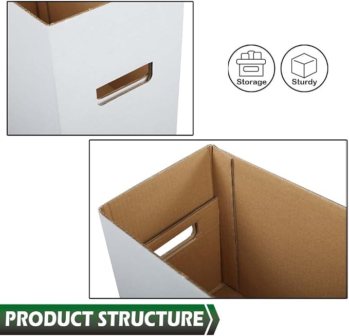 GRAND ORANGE 10PCS Comic Books Storage Boxes Short Holds 150-175 Stackable - Image 2