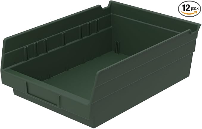 Akro-Mils 30150 12-Inch by 8-Inch by 4-Inch Plastic Nesting Shelf Bin Box by Akro-Mils