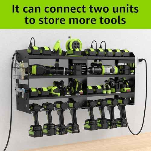 HUPBIPY Modular Power Tool Organizer Wall Mount Drill Holder Garage Shelf