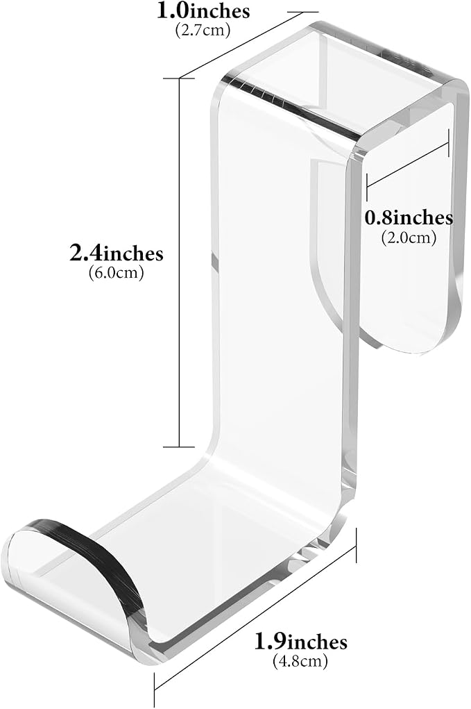 GEEKRIA Acrylic Cubicle Wall Hooks - Image 3
