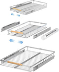 Expandable Pull Out Cabinet Drawer, Slide Out Shelves Heavy Duty Metal by PerfectdesignforyourHOME