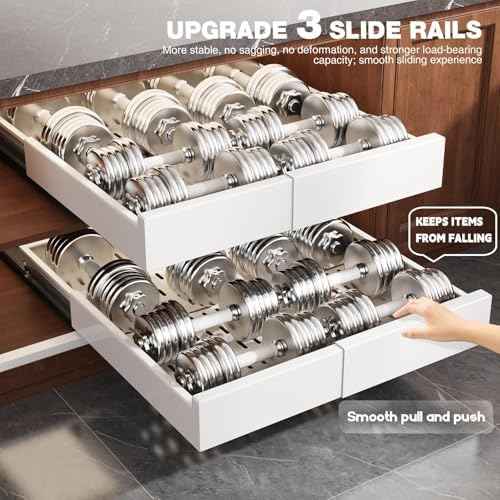 Seinloes Pull Out Cabinet Organizer,4-Side Expandable to Maximize
