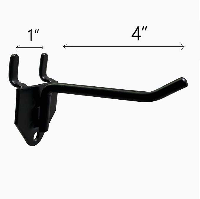 30 Packs 4" Long Metal Pegboard Hooks, Standard Hooks is Fit to Any Pegboard - Image 2