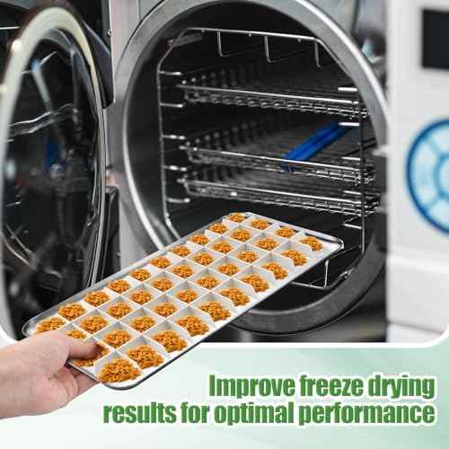 Wonderjune 5 Sets Medium White Freeze Dryer Tray Dividers, Compatible with Harvest Right Freeze Dryer, Candy Tray Dividers Accessories