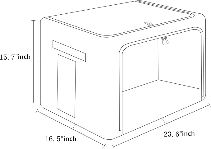 FHSQX 2 Pack Clear Window Storage Bins - Image 5