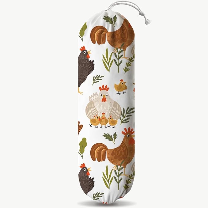 Chicken Animal Plastic Bag Holder, Funny Chickens Grocery Bags Storage Organizer by Unknown