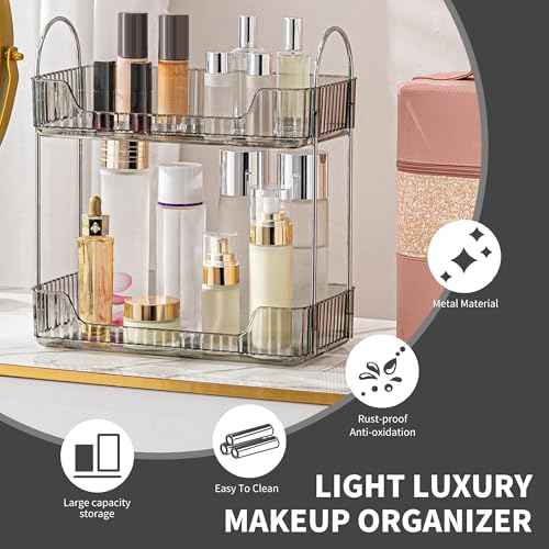 YCIA&DONE Bathroom Organizer Countertop, Makeup Storage, Skincare