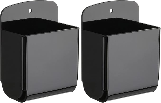 Cosmos Pack of 2 Acrylic Remote Control Holder Adhesive Wall Mount Phone Holder by Unknown