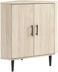 Walker Edison Saxon Mid-Century Modern 2-Door Corner Accent Cabinet 30 Inch by WalkerEdison