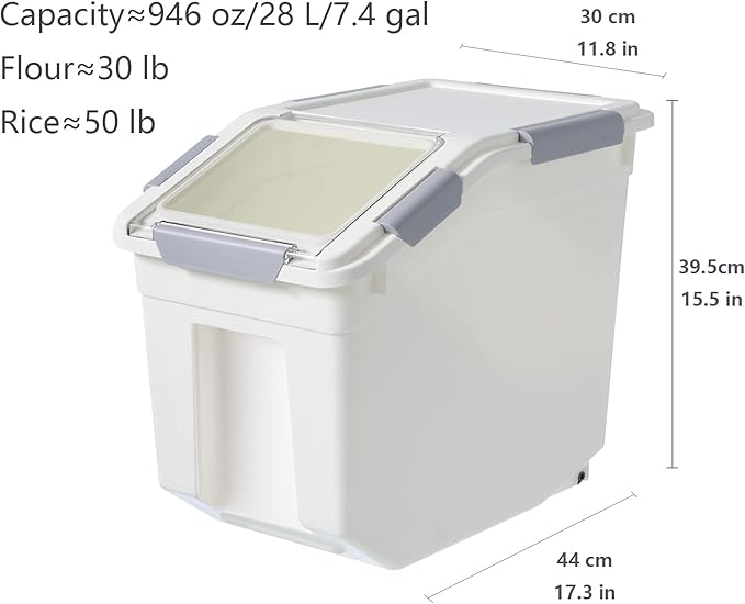 CITY BABY 2 Pack Airtight Flour Storage Container - Image 6