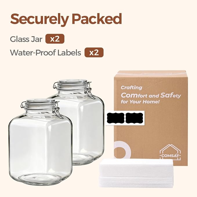 ComSaf 1.1 Gallon Glass Jar - Image 7