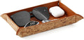 EZDeco PU Leather Valet Tray Premium Nightstand Organizer Caddy Holder by EZDeco