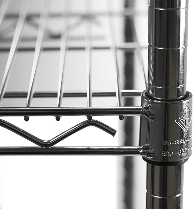Shelving Inc. 8" d x 18" w Chrome Wire Shelving - Image 5