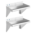 ROCKPOINT Stainless Steel Shelf 10 x 16 Inches 190lb, 2 Pack NSF Metal by ROCKPOINT