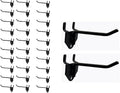 30 Packs 4" Long Metal Pegboard Hooks, Standard Hooks is Fit to Any Pegboard by NectaCol