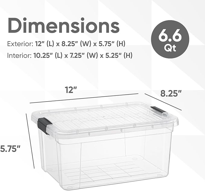 Superio Small Clear Storage Box - Image 2