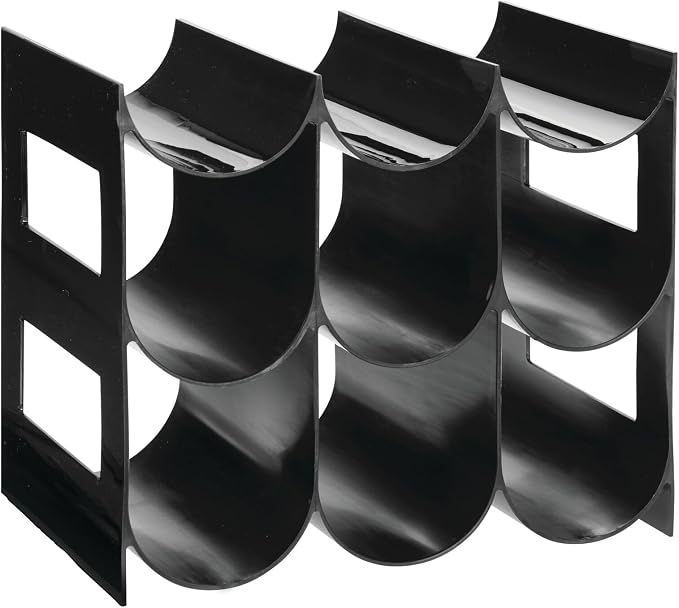 mDesign Plastic Water Bottle Organization/Wine Rack Storage Organizer - Image 9