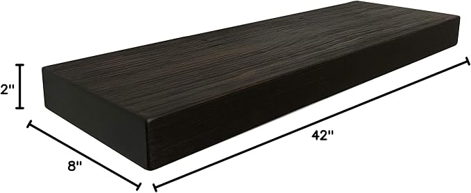 joelsantiques 36 Inch Wooden Floating Shelves - Image 3