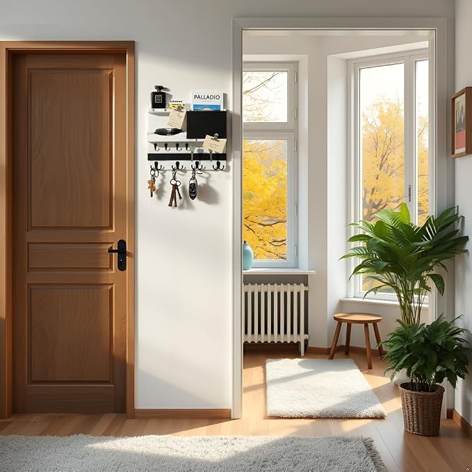 Key Holder for Wall Mount, Farmhouse Mail and Key Holder for Wall Hanger - Image 9