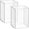 Mototo 2 Pieces Clear Acrylic Pen Holder & Pencil Cup Clear Makeup Bush Holder by MOTOTO