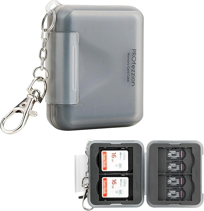 PROfezzion SD Card Holder Case Water-Resistant: Portable 12 Slots Memory Card - Image 7