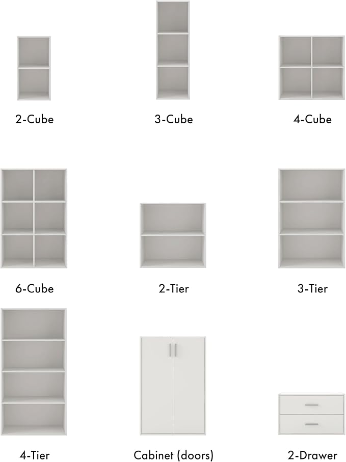 Homes: Inside + Out Apexa 2-Drawer Wooden Stackable Storage Drawers, Small Food - Image 10
