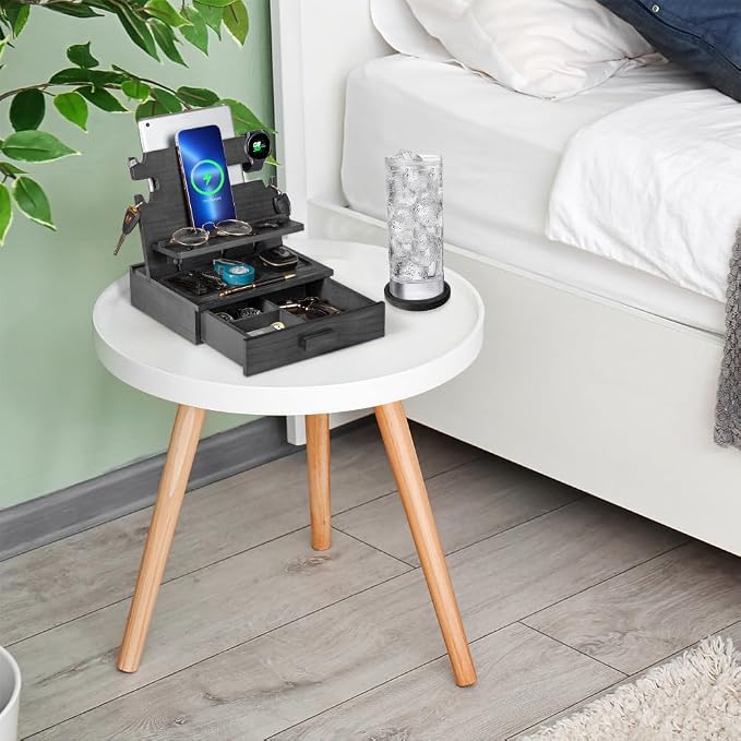 Black Wood Phone Docking Station - Image 9