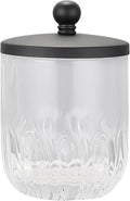 Glass Jar with Metal Lid for Bathroom Organization, Q Tips, and Small by IndecorHome