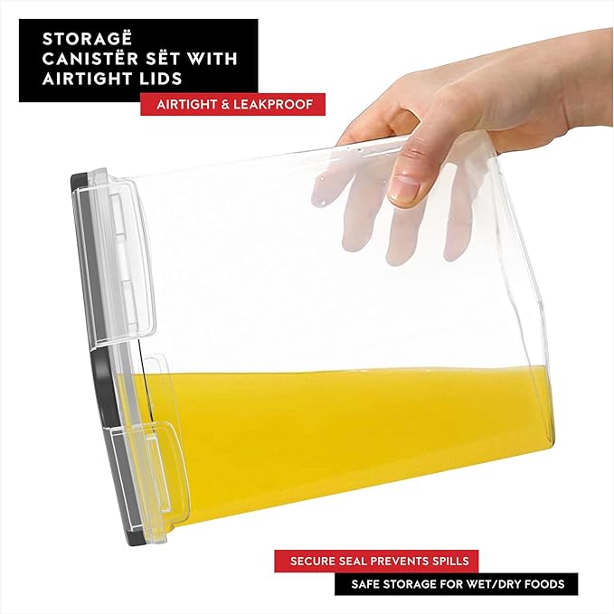 Cereal Containers Storage 2 Pack 135 fl. oz Cereal Dispenser Countertop - Image 5