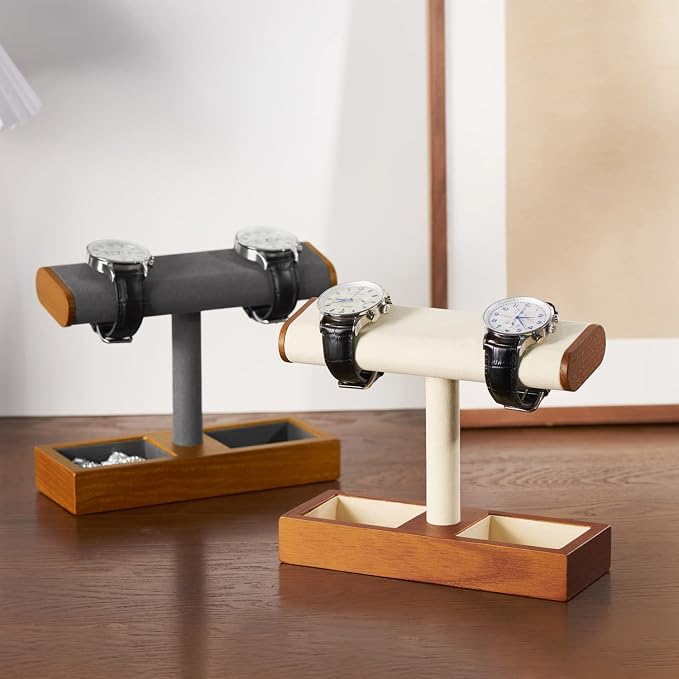 Oirlv Solid Wood Watch Display Stand T-bar Watch Stand - Image 2