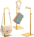 Purse Display Stands, 3 Pack Gold Purse Display Rack Stainless Steel Handbag by Displaystand