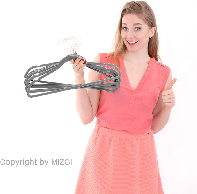 MIZGI Premium Velvet Hangers Heavy Duty - Image 6