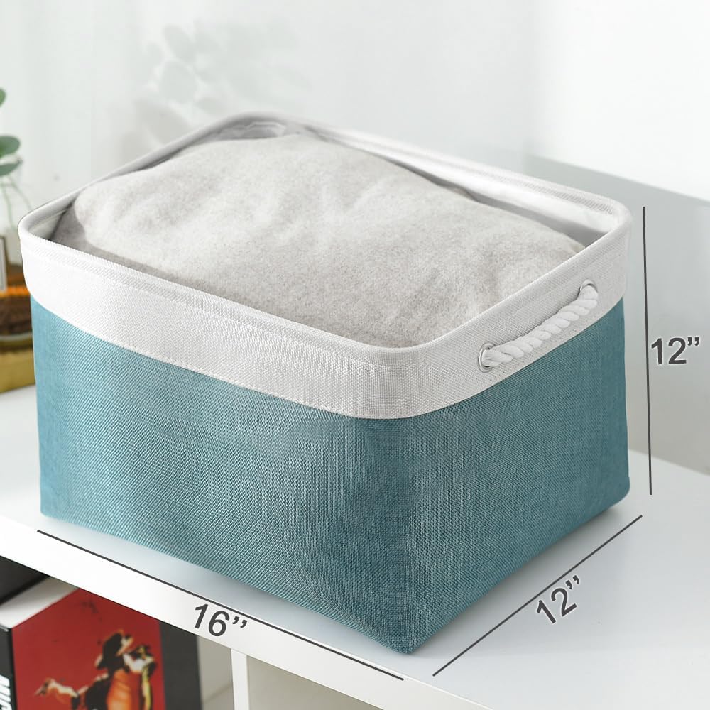 TcaFmac Organization and Storage Basket for Organizing - 16x12x12 inch