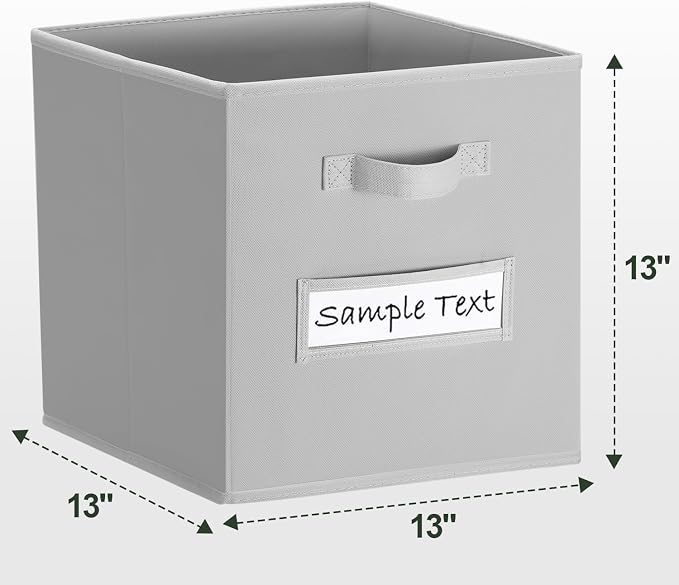 artsdi 13x13 storage cube bins Foldable Fabric storage cubes - Image 2