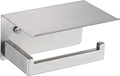 LANC Toilet Paper Holder with Shelf Brushed Nickel Toilet Tissue Roll Holder by LANC