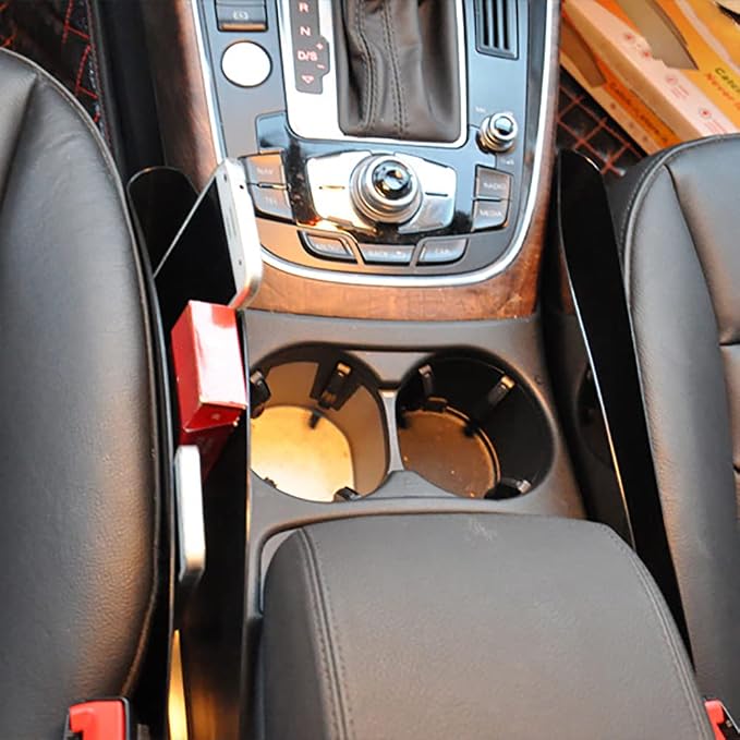 Riloer 2 Pcs Car Seat Pockets Plastic Car Console Side Organizer, Sturdy - Image 6
