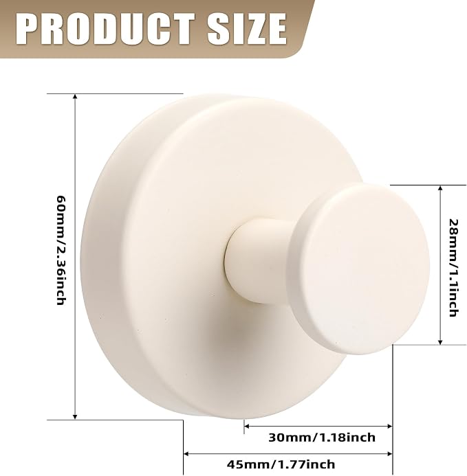 Suction Cup Hooks for Shower No-Drill Bathroom Hooks for Towels, Loofah - Image 7
