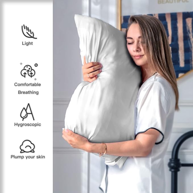 Mulberry Silk Pillowcase for Hair and Skin Pillow Case - Image 3