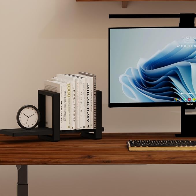 Adjustable Desktop Bookshelf, Retro Tabletop Bookshelf, Desk Shelf - Image 5